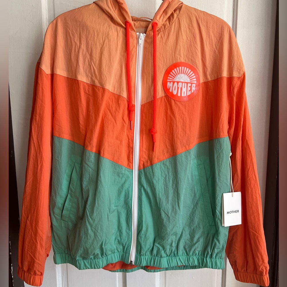 NWT MOTHER Zip Hoodie Jacket Sz L